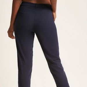 Navy Blue Pants with Faux Pearl Buttons